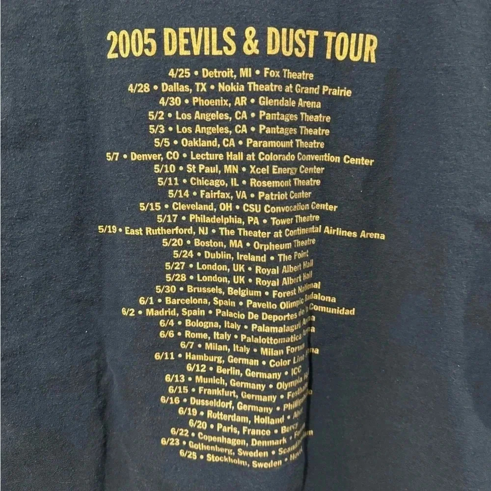 Bruce Springsteen Devils and Dust Tour  Concert T-Shirt - Picture 5 of 7